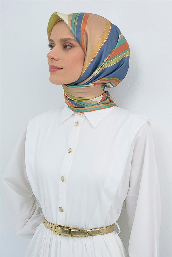 Armine 2026 İlkbahar Yaz Tivil İpek Eşarp 9514-31