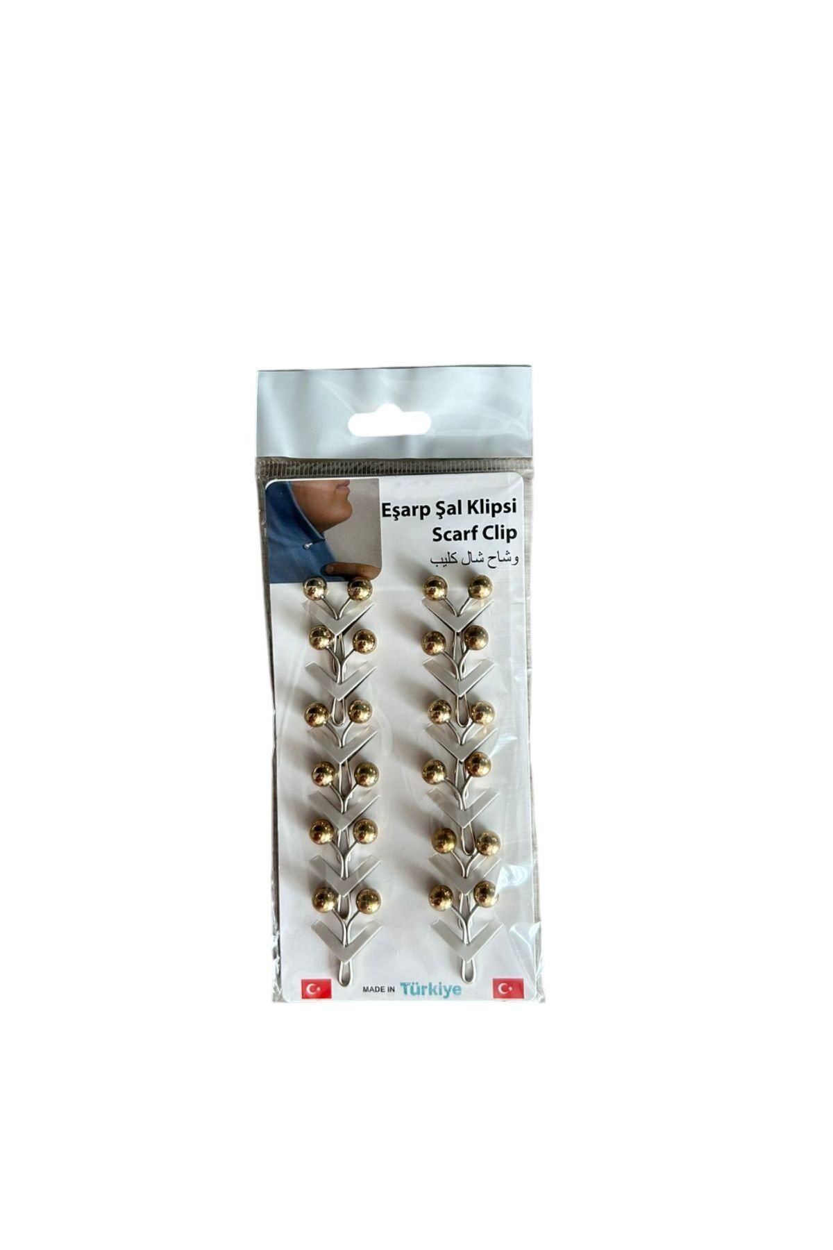 12'li Rose Gold Eşarp Klipsi