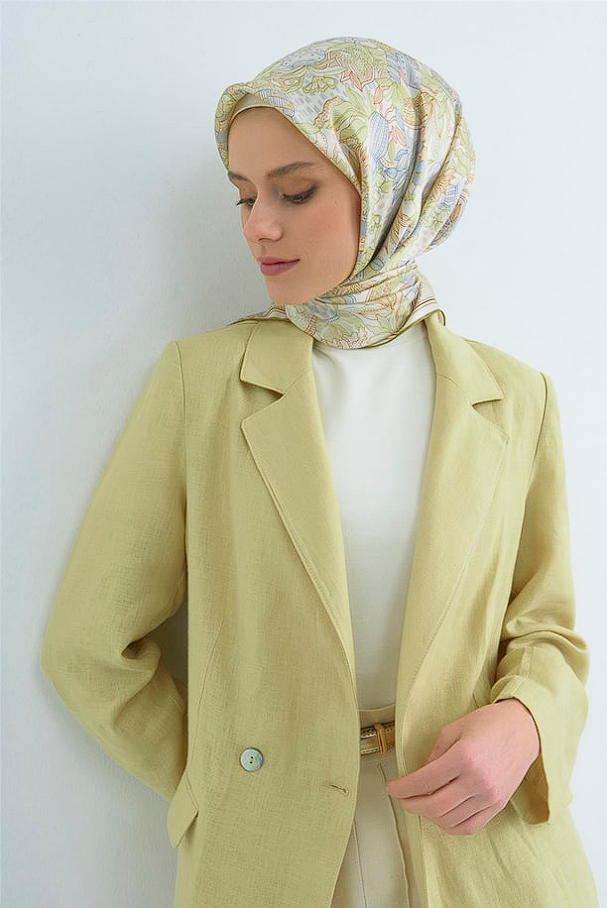 Armine 2026 İlkbahar Yaz Tivil İpek Eşarp 9508-53