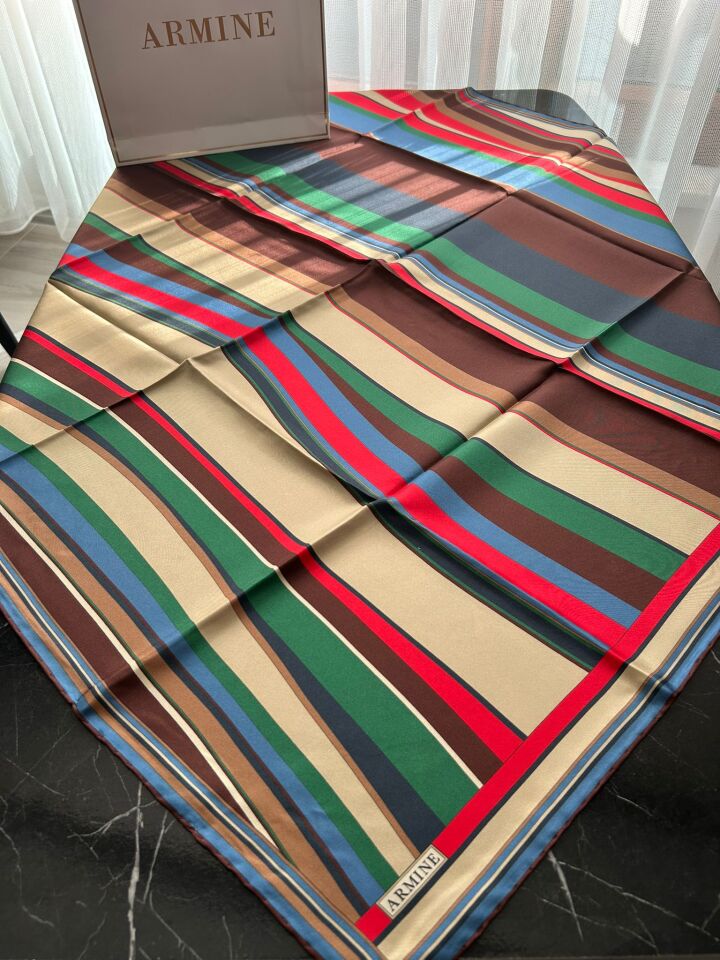 Armine 2026 İlkbahar Yaz Tivil İpek Eşarp 9514-82