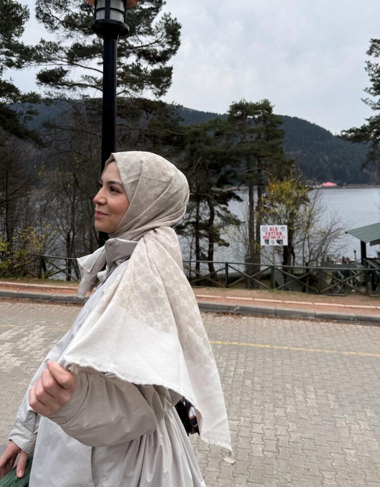 Aker Elegance Monogram Şal 933