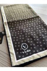 Violla DGN50152 Twill Fıstık Yeşili Eşarp (ipek içermez)