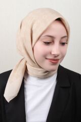 Elegance Monogram Eşarp 1090500-981 Krem