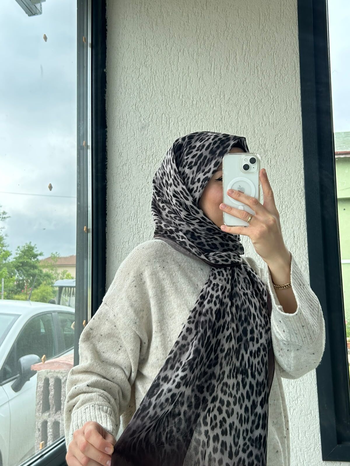 Silk Home Leopar Desen Soft Şal Çikolata Kahve