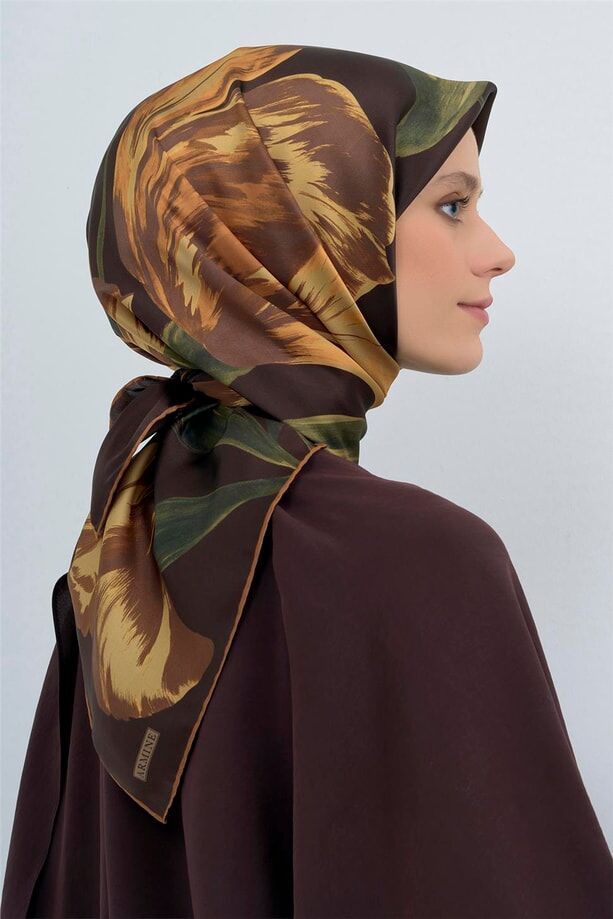 Armine 2026 İlkbahar Yaz Tivil İpek Eşarp 9506-07