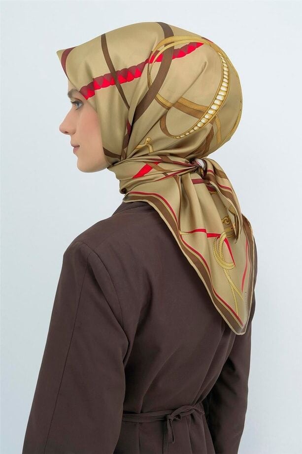 Armine 2026 İlkbahar Yaz Tivil İpek Eşarp 9517-52