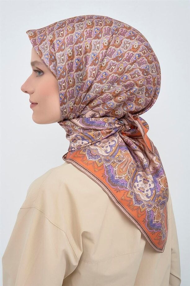 Armine 2026 İlkbahar Yaz Tivil İpek Eşarp 9518-34