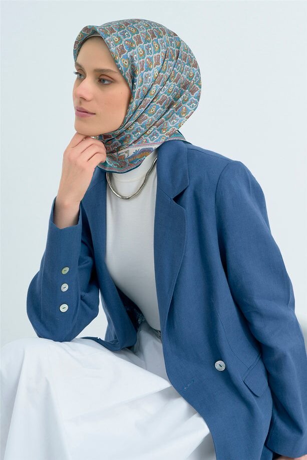 Armine 2026 İlkbahar Yaz Tivil İpek Eşarp 9518-33