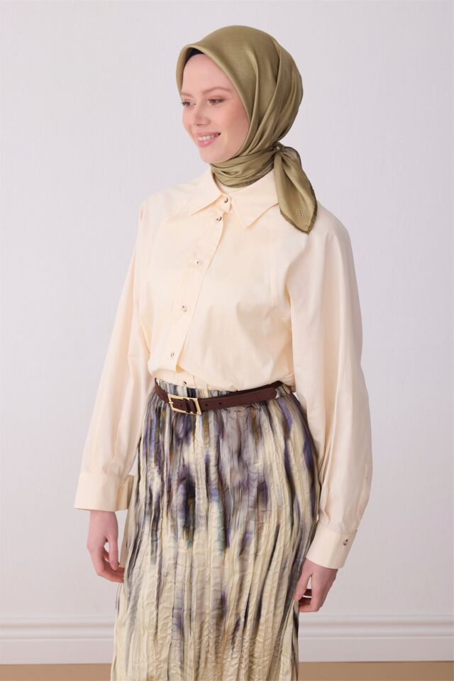 Belli 2026 Yaz Sezonu Tivil İpek Eşarp 4305-80