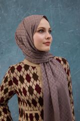 Fall Winter İpeksi Jakar Şal Coffee 9019-30