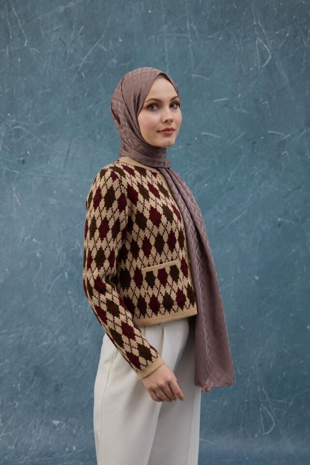 İpekhan Fall Winter İpeksi Jakar Şal Coffee 9019-30