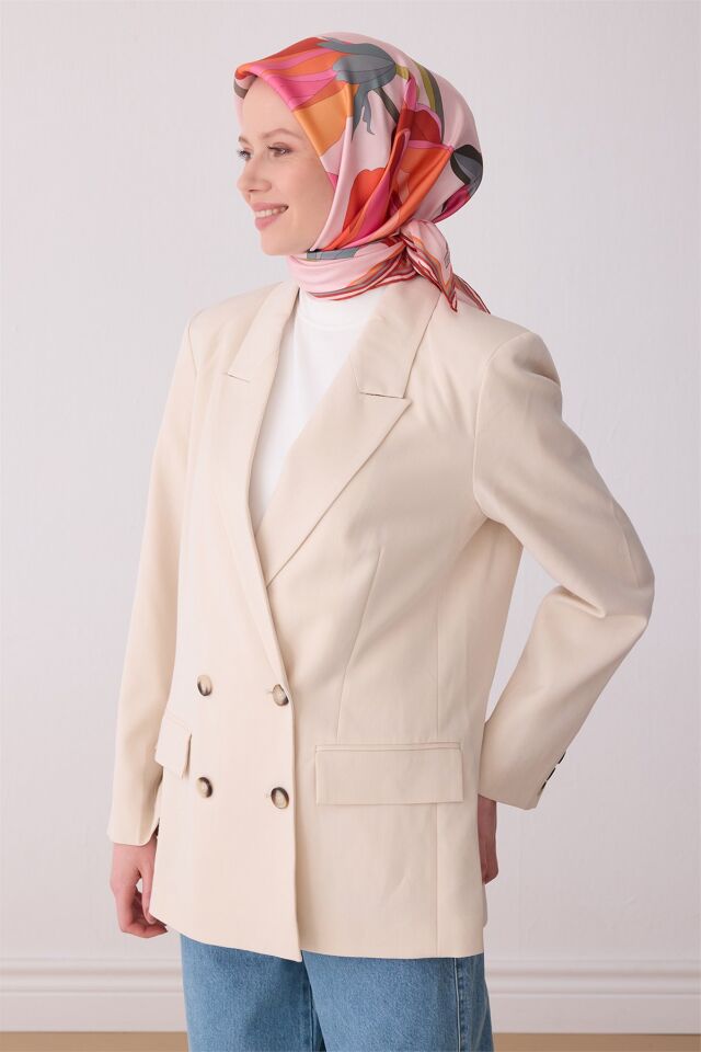 Belli 2026 Yaz Sezonu Tivil İpek Eşarp 4303-55