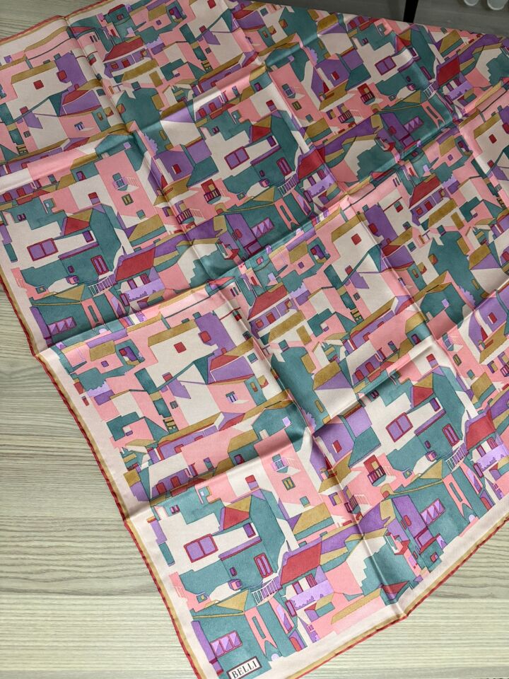 Belli 2026 Yaz Sezonu Tivil İpek Eşarp 4307-85