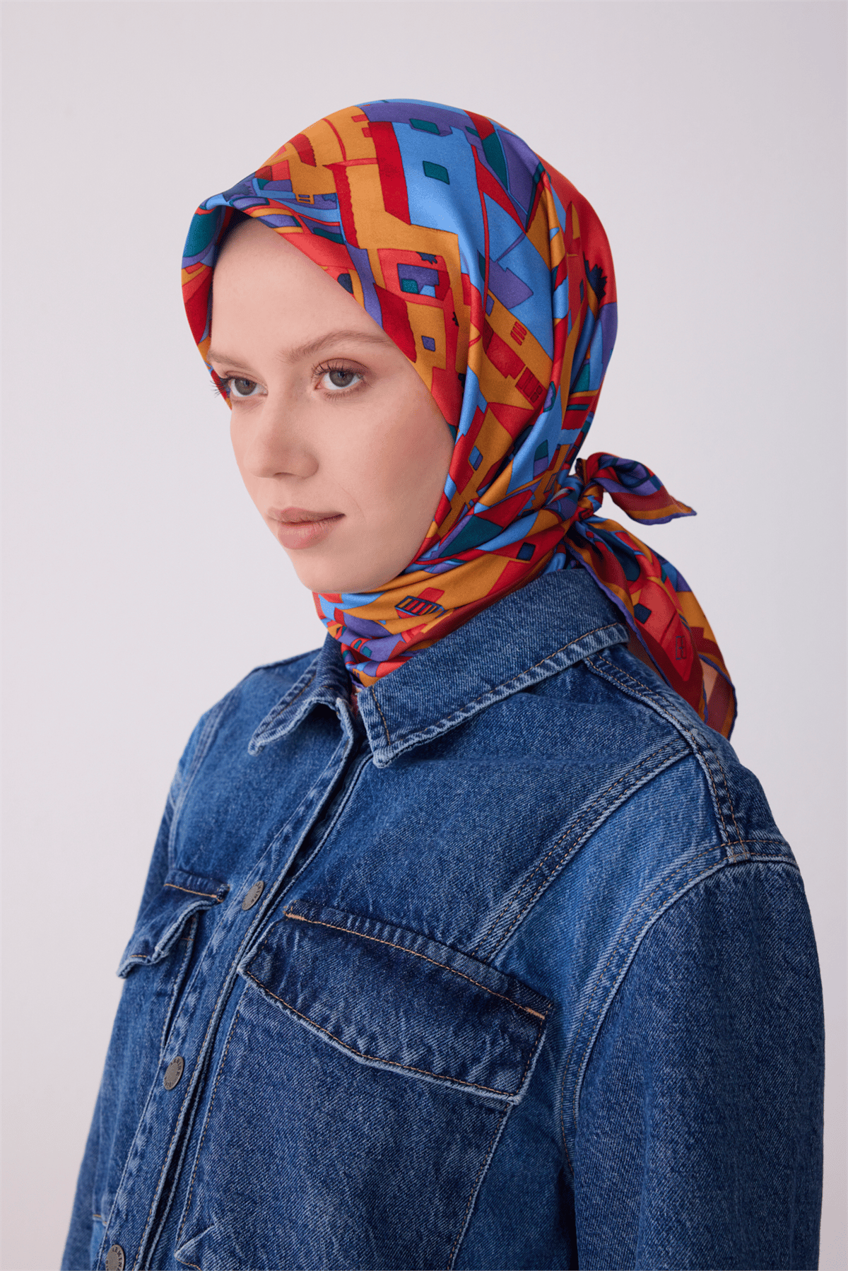 Belli 2026 Yaz Sezonu Tivil İpek Eşarp 4307-55