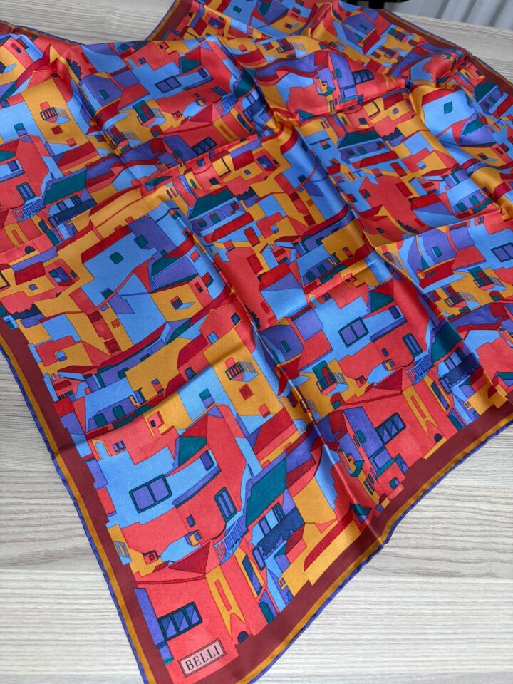 Belli 2026 Yaz Sezonu Tivil İpek Eşarp 4307-55