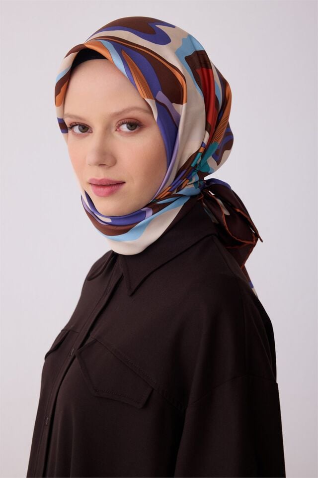 Belli 2026 Yaz Sezonu Tivil İpek Eşarp 4318-05