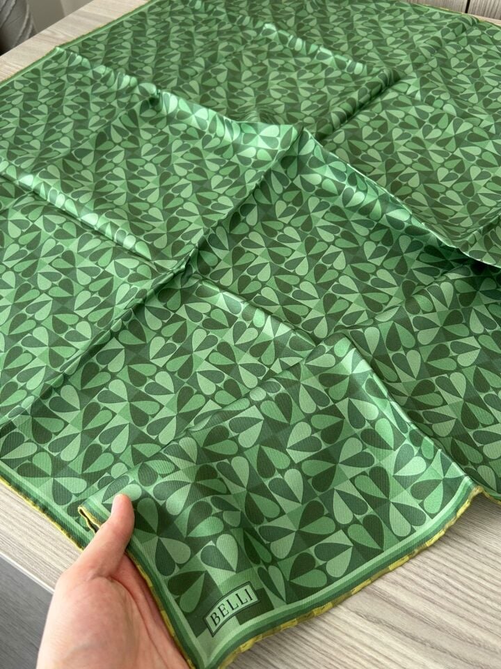 Belli 2026 Yaz Sezon Tivil İpek Eşarp 4322-01