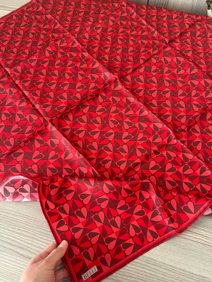 Belli 2026 Yaz Sezonu Tivil İpek Eşarp 4322-84