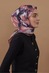110 Cm Sanatsal Desen Bambu Eşarp