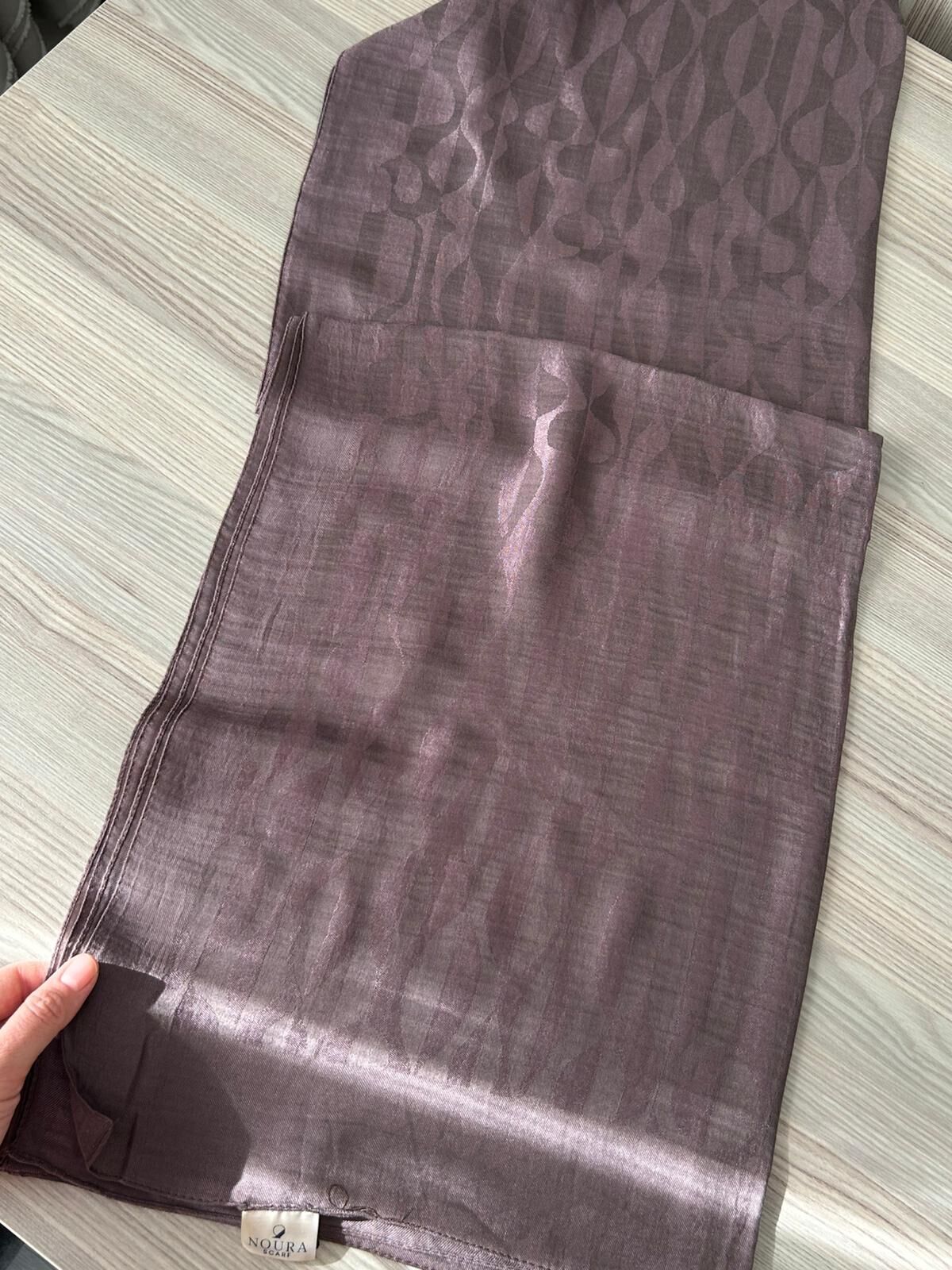 Noura Scarf Miora Şal Koyu Vizon