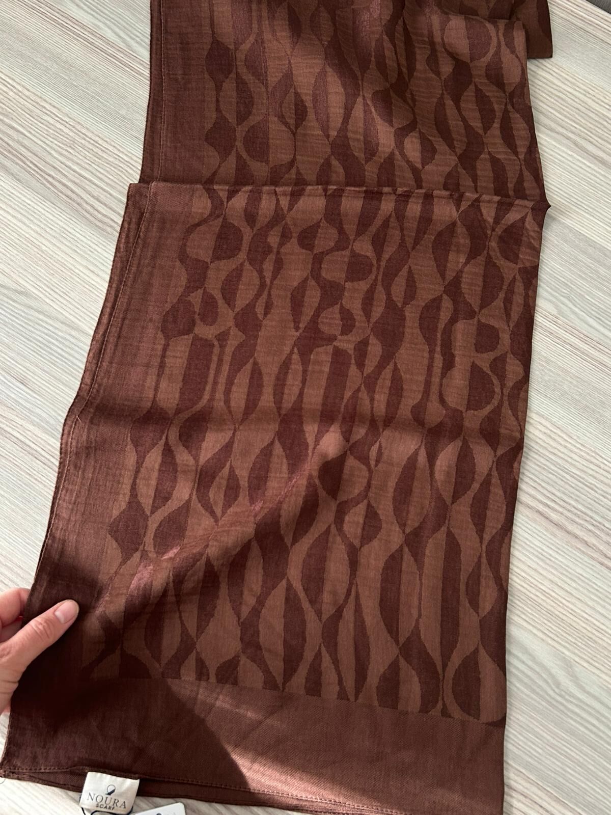 Noura Scarf Miora Şal Çikolata