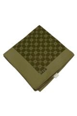 Elegance Monogram Eşarp - Haki 934