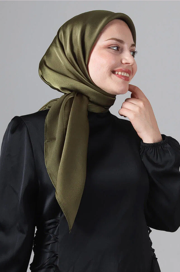 Harem Scarf Como Saten Eşarp V-50
