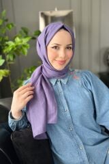 Bambu Kraş Şal - 6060700-994 - Mor