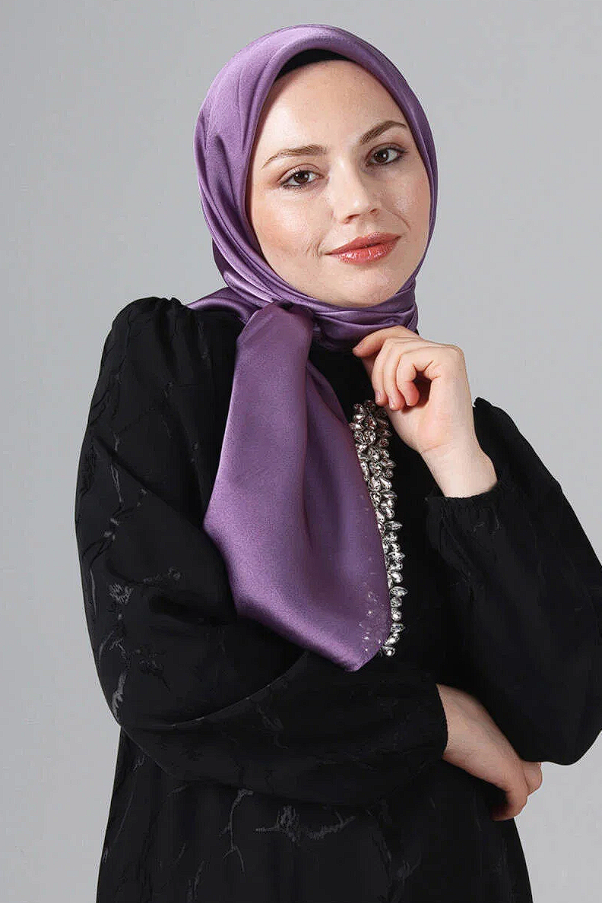 Harem Scarf Como Saten Eşarp V-35
