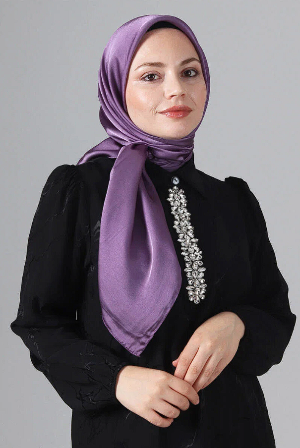Harem Scarf Como Saten Eşarp V-35