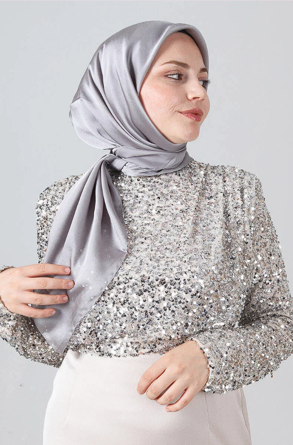 Harem Scarf Como Saten Eşarp V-20