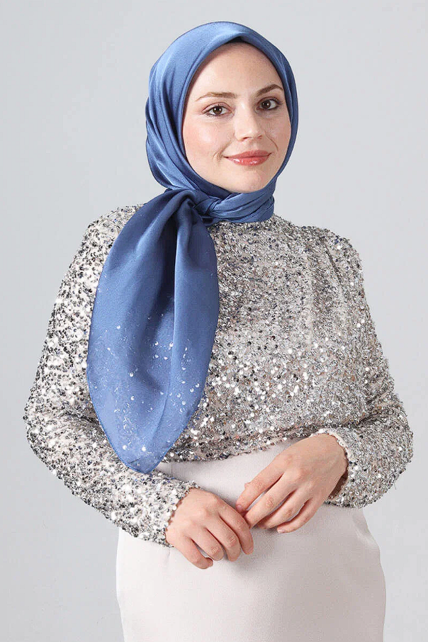 Harem Scarf Como Saten Eşarp V-10