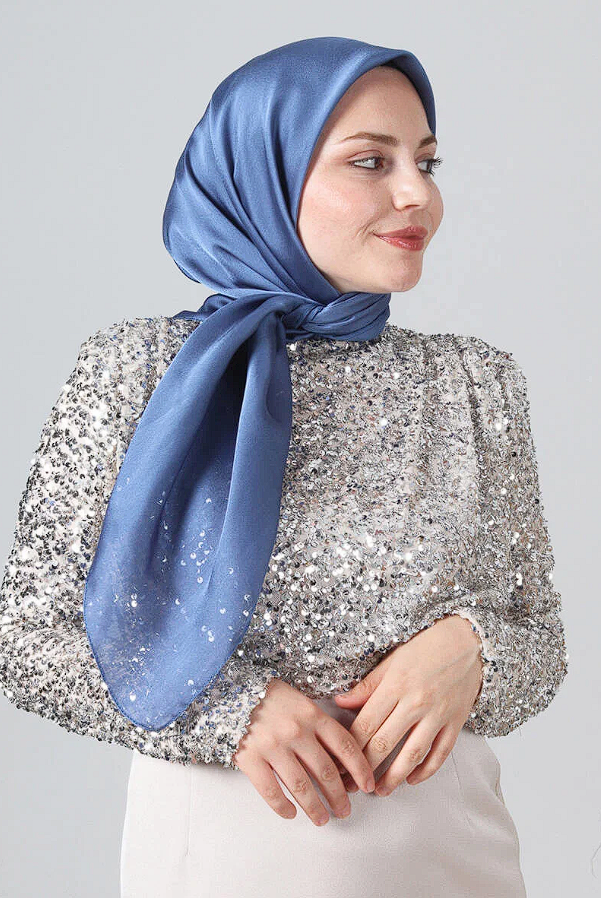 Harem Scarf Como Saten Eşarp V-10