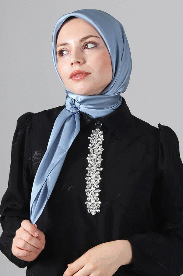 Harem Scarf Como Saten Eşarp V-11