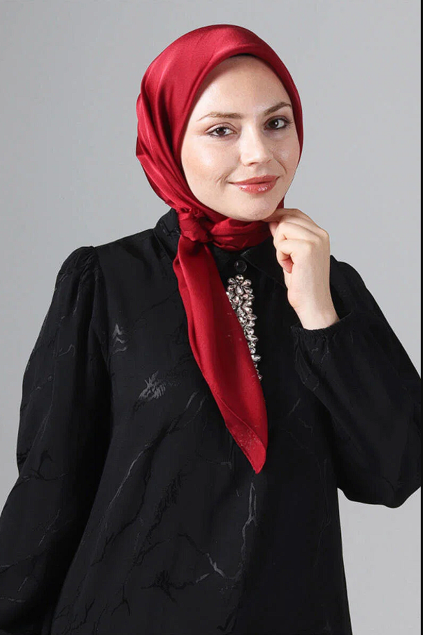 Harem Scarf Como Saten Eşarp V-25