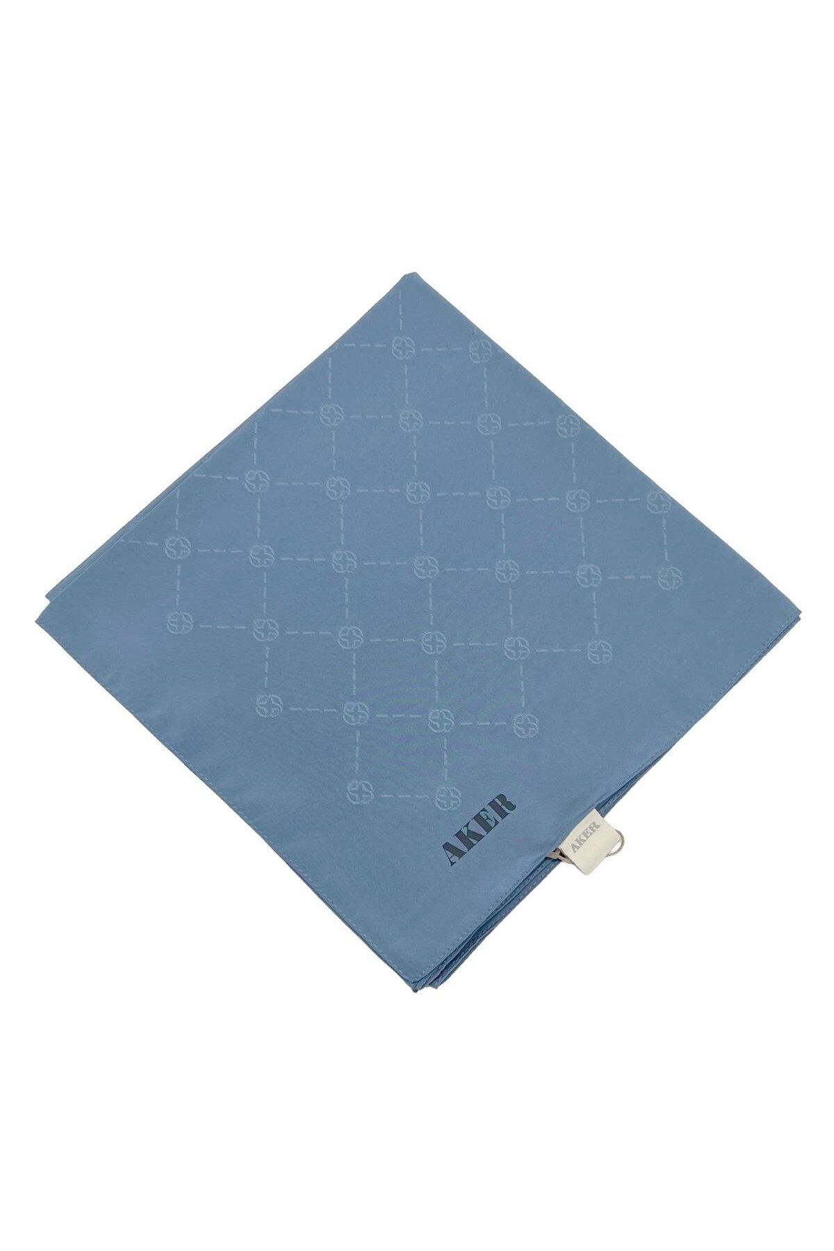 Monogram Eşarp - Kot Mavi 924
