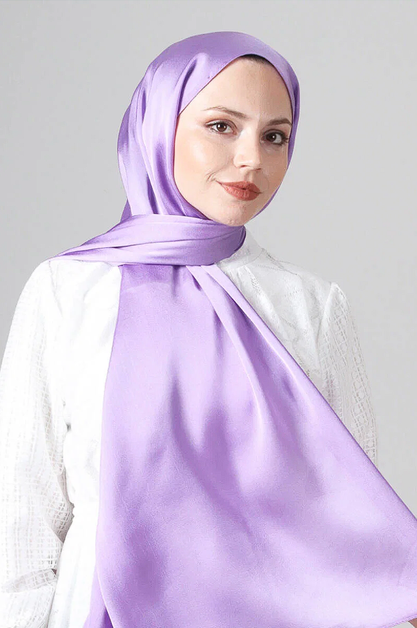 Harem Scarf Como Saten Şal V-34