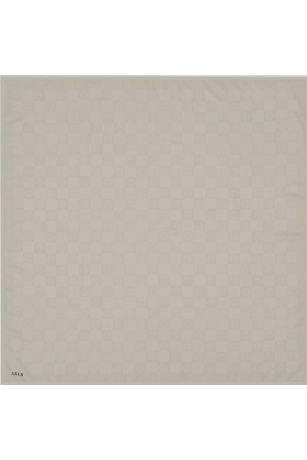 Dama Monogram Eşarp- Krem - 1070600-983