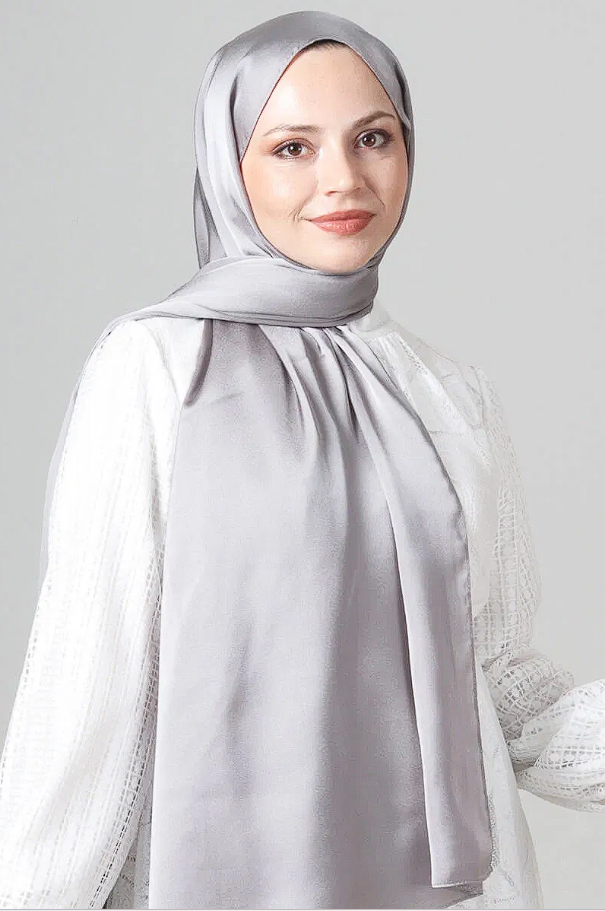 Harem Scarf Como Saten Şal V-20