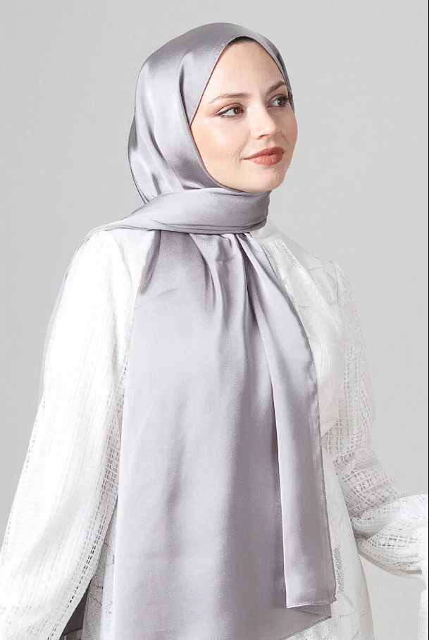 Harem Scarf Como Saten Şal V-20
