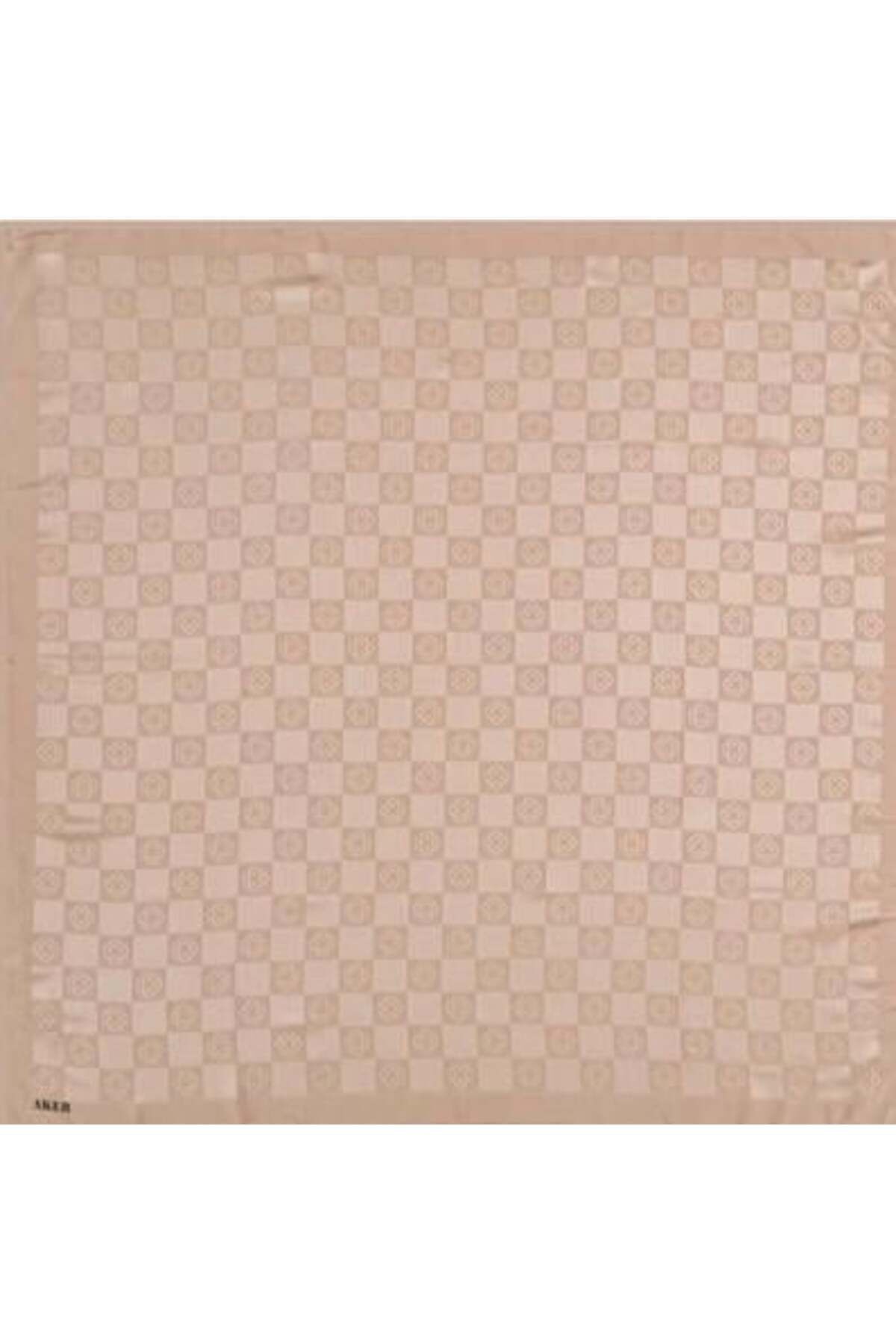 Monogram Dama Eşarp - Vizon 932