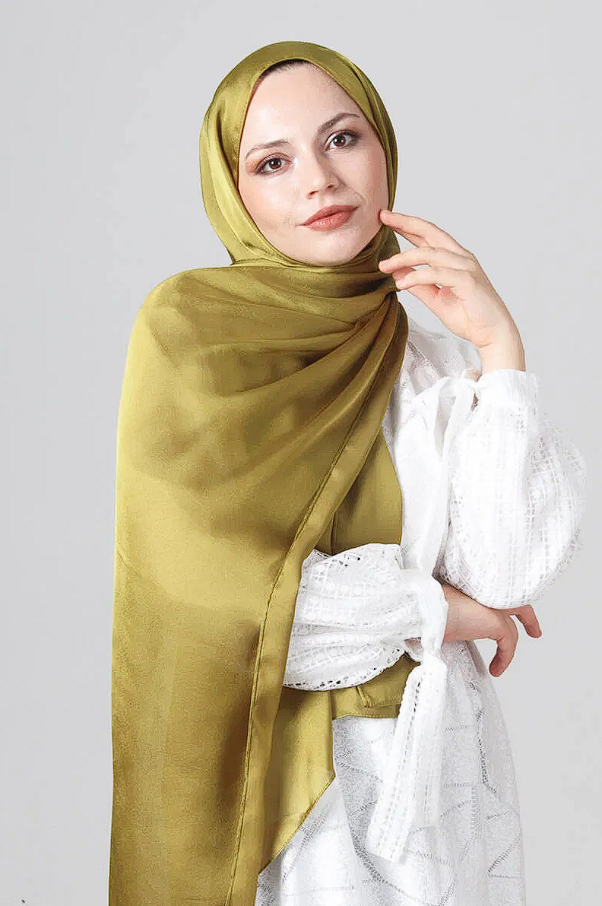 Harem Scarf Como Saten Şal V-53