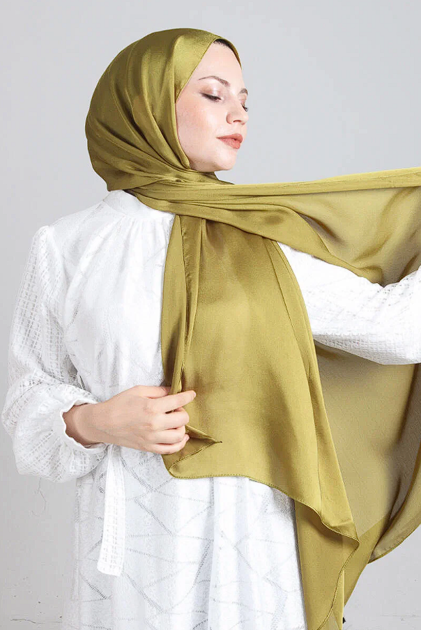 Harem Scarf Como Saten Şal V-53