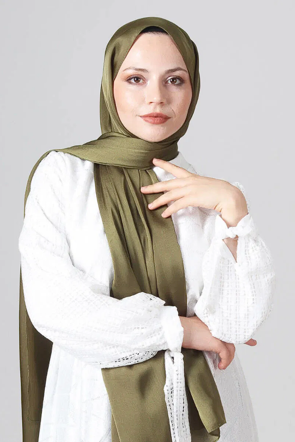 Harem Scarf Como Saten Şal V-50
