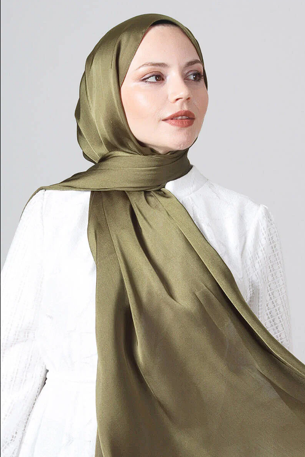 Harem Scarf Como Saten Şal V-50