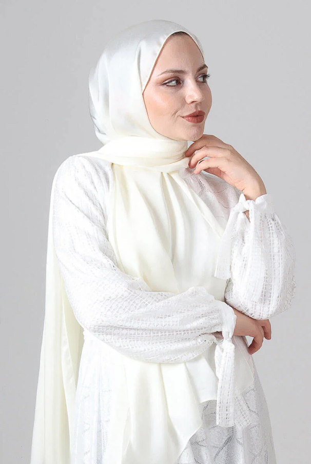 Harem Scarf Como Saten Şal V-79