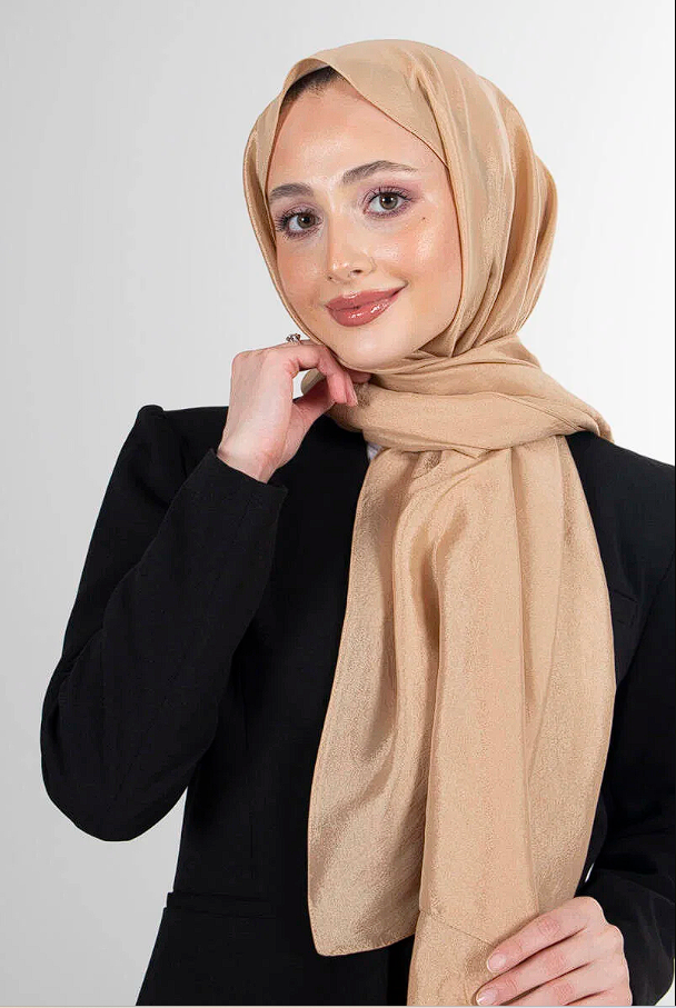Harem Scarf Brisa Vual Şal Koyu Bej