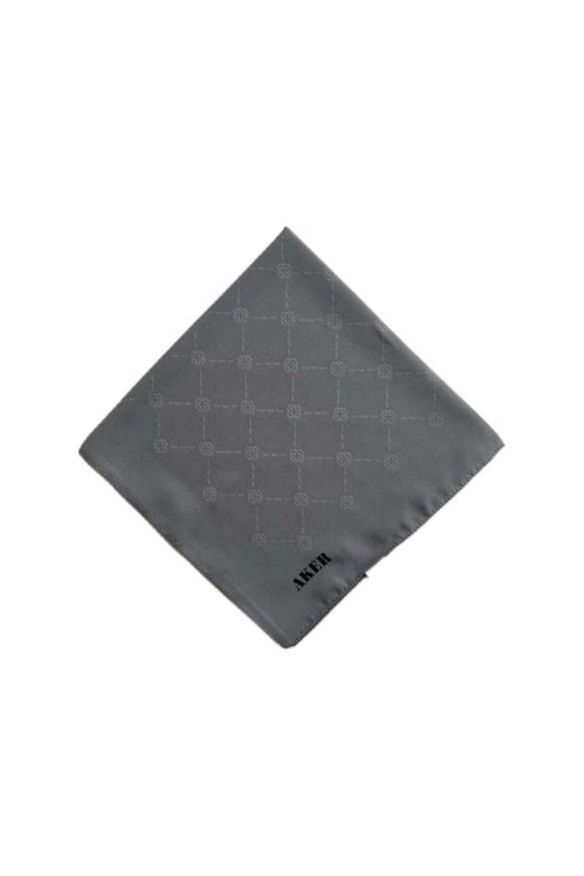 Monogram Eşarp - Koyu Gri 973