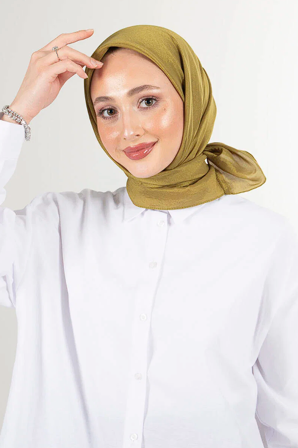 Harem Scarf Brisa Vual Eşarp Yağ Yeşili