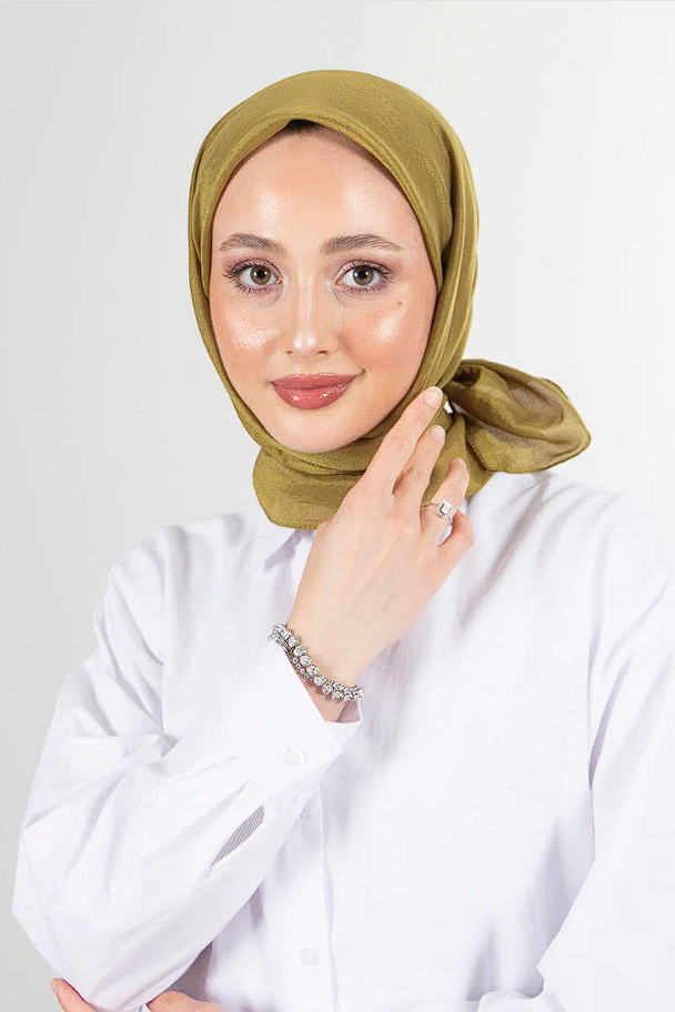 Harem Scarf Brisa Vual Eşarp Yağ Yeşili